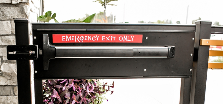 emergency push bar installation in Cutler